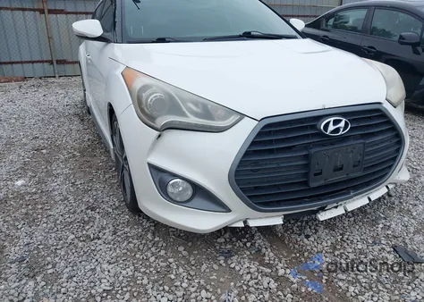2016 Hyundai Veloster Turbo z USA, uszkodzony, nr VIN KMHTC6AEXGU268764